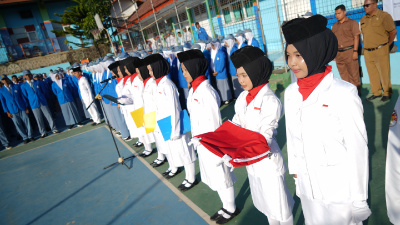 SKATUSA Gelar Upacara Bendera dan Deklarasi Pelajar Jogja Santun dan Cinta Damai
