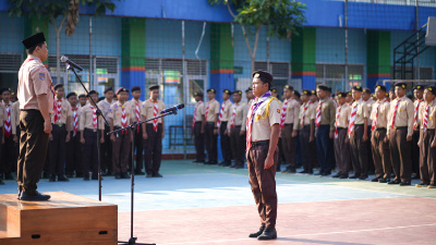 Hari Pramuka ke-65 di SMKN 1 Saptosari dari Apel hingga Aksi Peduli Lingkungan